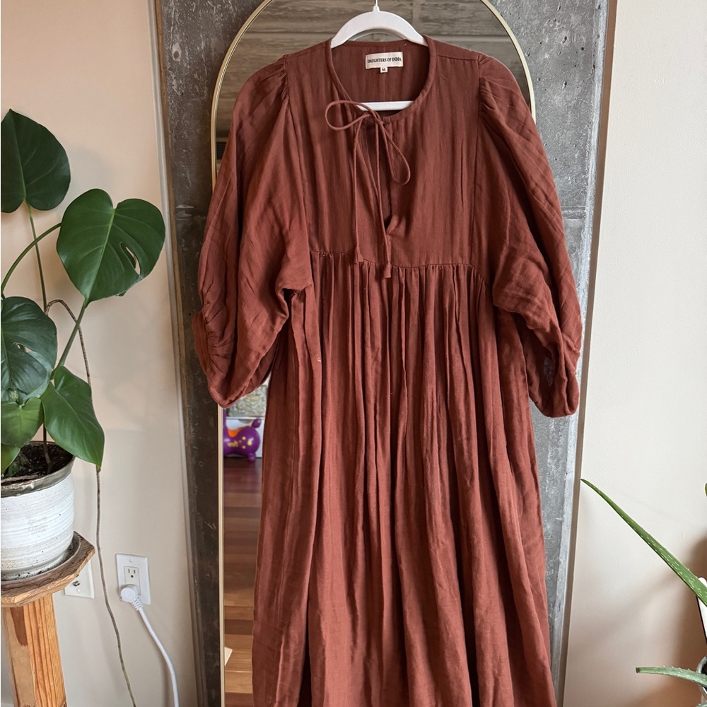 Daughters of India Kyra Midi in Rust Medium